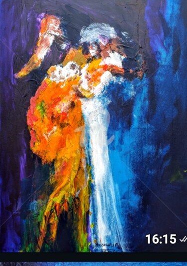 Peinture intitulée "La danse" par Jean Francois Husson, Œuvre d'art originale, Huile Monté sur artwork_cat.