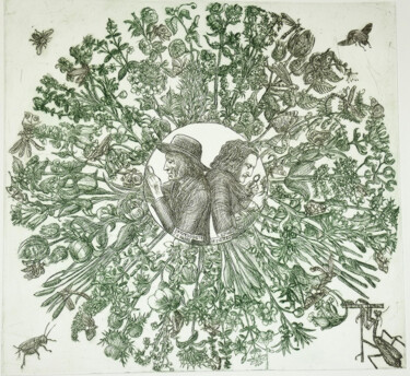 Printmaking titled "Sciences Naturelles" by Jean-François Jullien, Original Artwork, Engraving