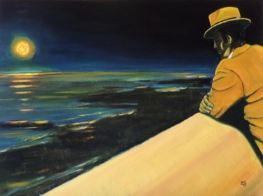 Peinture intitulée "Les heures longues…" par Jean-François Zanette, Œuvre d'art originale, Huile