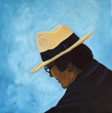 Peinture intitulée "Chapeau / Hat / Cap…" par Jean-François Zanette, Œuvre d'art originale, Huile