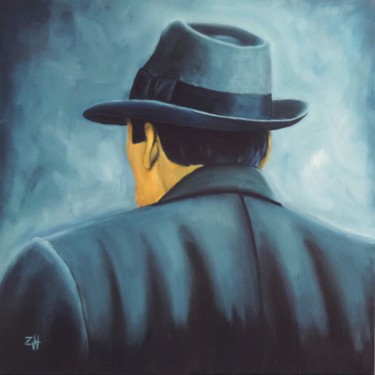 Painting titled "Chapeau / Hat / Cap…" by Jean-François Zanette, Original Artwork, Oil