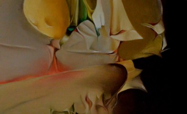 Malerei mit dem Titel "fleurs-d'oiseaux-33…" von Jean Gounin, Original-Kunstwerk, Öl