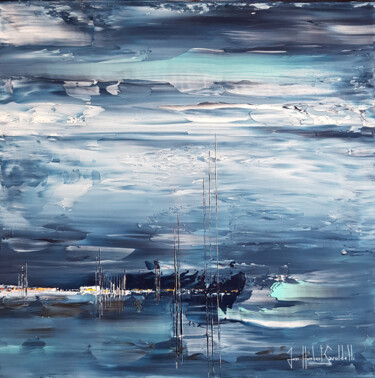 Peinture intitulée "TEMPÊTE BORÉALE" par Jean-Humbert Savoldelli, Œuvre d'art originale, Acrylique