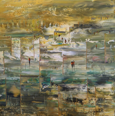 Peinture intitulée "CRÉPUSCULE 2022" par Jean-Humbert Savoldelli, Œuvre d'art originale, Acrylique Monté sur Châssis en bois