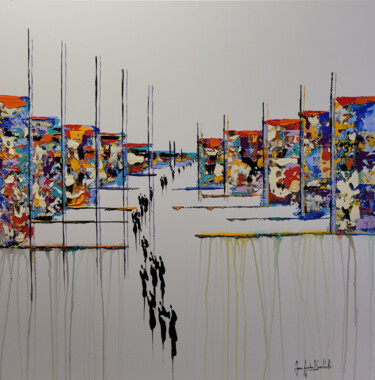 Картина под названием "STREET ART 2022" - Jean-Humbert Savoldelli, Подлинное произведение искусства, Акрил Установлен на Дер…
