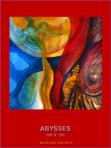Peinture intitulée "Abysses" par Jean Louis Blanc, Œuvre d'art originale, Acrylique