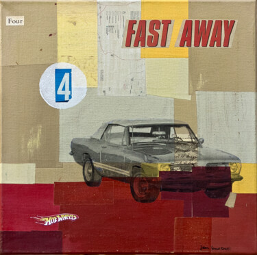 Collages intitulée "vintage highways #04" par Jean-Louis Conti, Œuvre d'art originale, Collages
