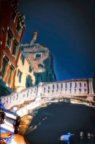 Fotografía titulada "Venise  RefletsN°2" por Jean Louis Giudicelli, Obra de arte original, Fotografía digital