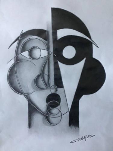 Drawing titled "Oh!" by Jean-Luc Coulaud, Original Artwork, Pencil