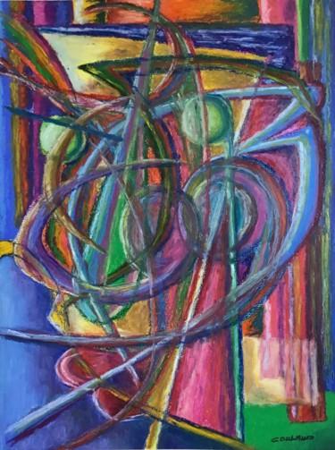 Drawing titled "Expressionnisme por…" by Jean-Luc Coulaud, Original Artwork, Pastel