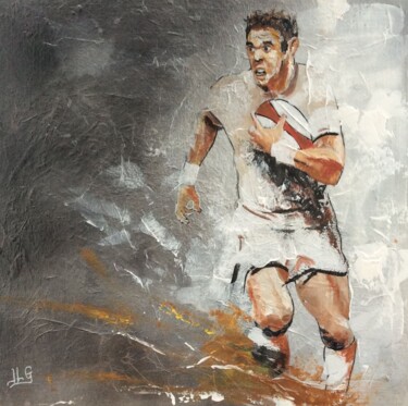 Malerei mit dem Titel "Rugby 11" von Jean-Luc Garcia, Original-Kunstwerk, Acryl