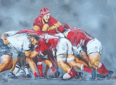 绘画 标题为“Rugby 108” 由Jean-Luc Garcia, 原创艺术品, 丙烯