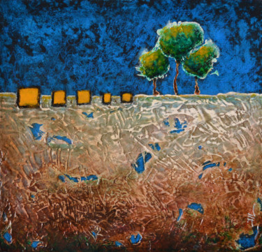 Peinture intitulée "Roots" par Jean-Luc Lacroix (JL LACROIX), Œuvre d'art originale, Acrylique