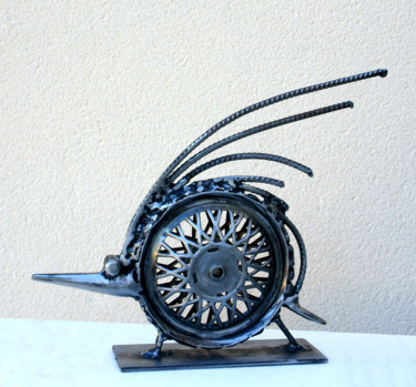 Sculpture titled "NÉRISSON" by Jean-Luc Lacroix (JL LACROIX), Original Artwork, Metals