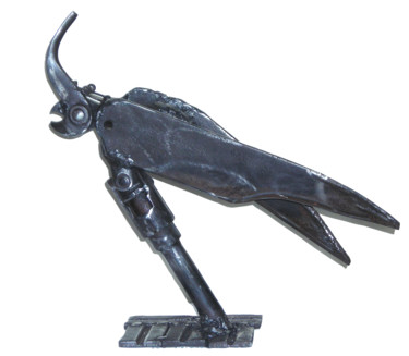 Skulptur mit dem Titel "LE TEIGNEUX" von Jean-Luc Lacroix (JL LACROIX), Original-Kunstwerk, Metalle