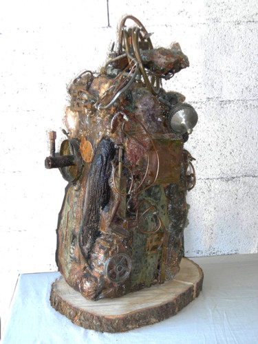 Скульптура под названием "MONOLITHE II" - Jean-Luc Lacroix (JL LACROIX), Подлинное произведение искусства, Смола