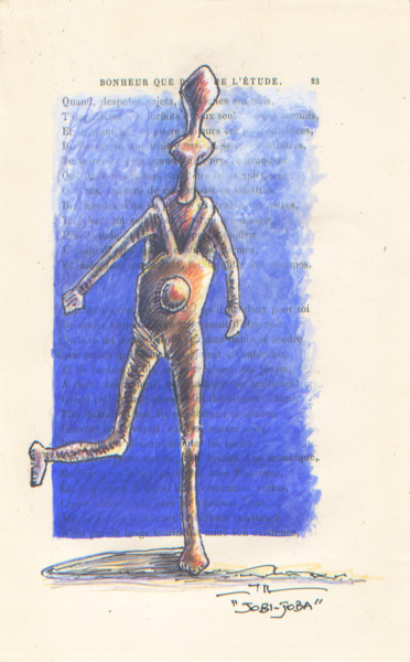Drawing titled "Jobi-joba" by Jean-Luc Lacroix (JL LACROIX), Original Artwork, Ink