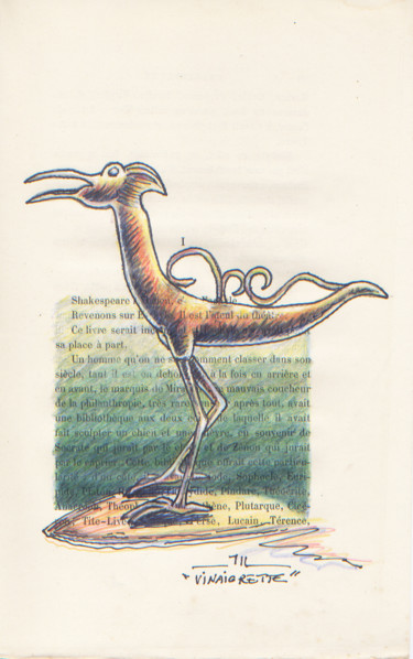 Zeichnungen mit dem Titel "Vinaigrette, étude" von Jean-Luc Lacroix (JL LACROIX), Original-Kunstwerk, Tinte