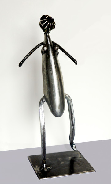 Skulptur mit dem Titel "NaoMi" von Jean-Luc Lacroix (JL LACROIX), Original-Kunstwerk, Metalle