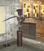 Sculpture titled "l'entravé" by Jean-Luc Lacroix (JL LACROIX), Original Artwork, Metals