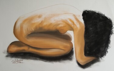"nu de femme, pastel" başlıklı Tablo Jean-Luc Lafond tarafından, Orijinal sanat, Pastel