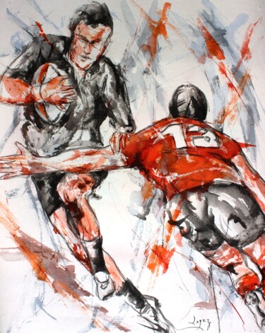 제목이 "497 Rugby"인 미술작품 Jean-Luc Lopez로, 원작, 잉크