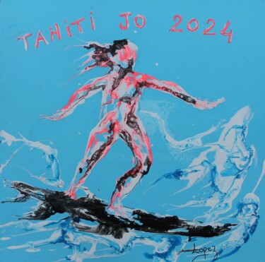 Malerei mit dem Titel "1631 Planche aux Je…" von Jean-Luc Lopez, Original-Kunstwerk, Acryl