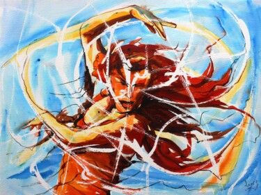 제목이 "337 Flamenco de fol…"인 미술작품 Jean-Luc Lopez로, 원작, 잉크
