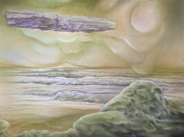 Pintura intitulada "" Univers minéral"" por Jean Luc Mariot, Obras de arte originais, Pastel