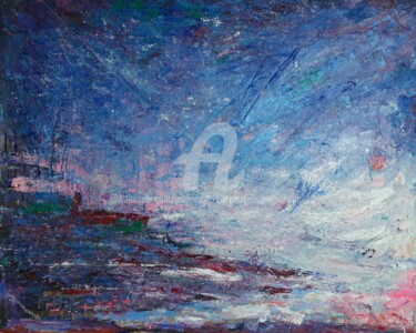 Peinture intitulée "La tempête" par Jean-Marc Chapelet (jeanmarchapelet), Œuvre d'art originale, Huile
