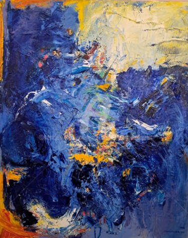 绘画 标题为“Le ciel nous dépasse” 由Jean-Marc Chapelet (jeanmarchapelet), 原创艺术品, 油