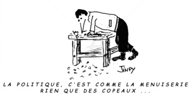 Dessin intitulée "RIEN QUE DES COPEAUX" par Jean-Marc Philippe (Jimpy), Œuvre d'art originale, Marqueur