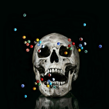Digitale Kunst getiteld "Life After Death" door Jean-Marie Gitard (Mr STRANGE), Origineel Kunstwerk, Digitale collage