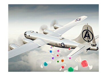 Arte digitale intitolato "Candybomber" da Jean-Marie Gitard (Mr STRANGE), Opera d'arte originale, Collage digitale