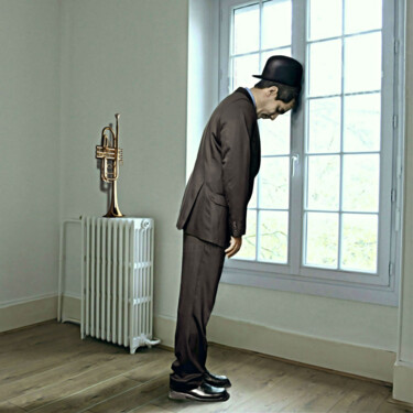 Grafika cyfrowa / sztuka generowana cyfrowo zatytułowany „The Trumpeter” autorstwa Jean-Marie Gitard (Mr STRANGE), Oryginaln…