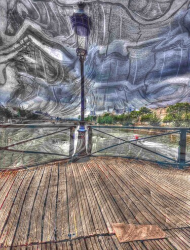 Digital Arts titled "Pont des Arts   Par…" by Jean-Marie Palacios, Original Artwork, 2D Digital Work