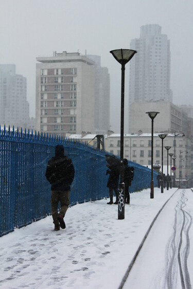 Photographie intitulée "pont bleu" par Jean-Marie Virat, Œuvre d'art originale, Photographie numérique