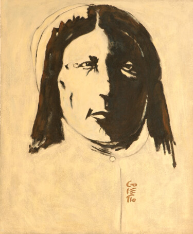 Peinture intitulée "Apaches [1]" par Jean-Michel Goletto, Œuvre d'art originale, Huile