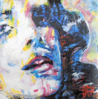 Malerei mit dem Titel "copertina di rivist…" von Jean-Michel Goletto, Original-Kunstwerk, Öl