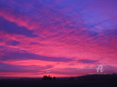 Fotografia intitulada "Ciel un matin dans…" por Jean-Michel Liewig, Obras de arte originais, Fotografia Não Manipulada