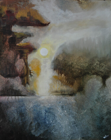 Pintura intitulada "Le Temple" por Jean-Michel Rackelboom, Obras de arte originais, Acrílico