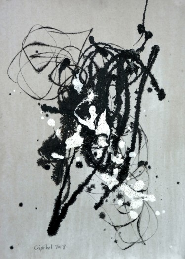 Peinture intitulée "Perce-Neige" par Gipéhel, Œuvre d'art originale, Acrylique