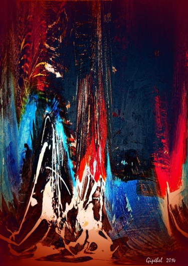 Digital Arts titled "Volcano" by Gipéhel, Original Artwork, Digital Painting