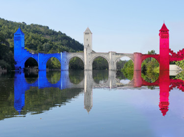 Фотография под названием "cahors-pont-valentr…" - Jean-Paul Martin, Подлинное произведение искусства