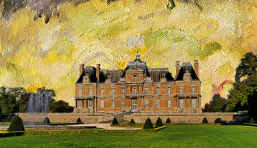 Arte digitale intitolato "chateau-de-maisons-…" da Jean-Paul Martin, Opera d'arte originale, Fotomontaggio