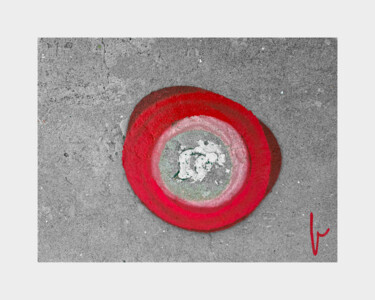 Fotografie mit dem Titel "Le cercle rouge" von Jean Paul Pierozzi, Original-Kunstwerk, Digitale Fotografie
