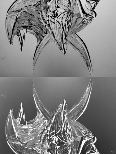 Arte digital titulada "Ice" por Jean Philippe Desmoulins, Obra de arte original, Foto-montaje