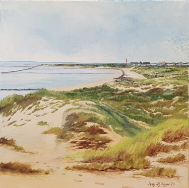 Peinture intitulée "Les dunes de la bai…" par Jean-Philippe Guffroy, Œuvre d'art originale, Huile