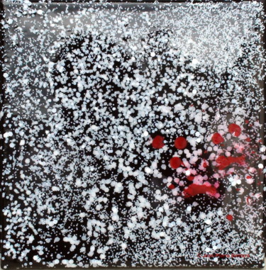 Peinture intitulée "Dark 007 Carré 20x2…" par Jean-Pierre Beillard, Œuvre d'art originale, Acrylique