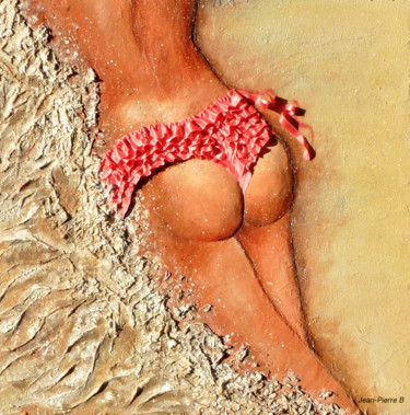 Painting titled "Dunes" by Jean-Pierre Beillard, Original Artwork, Sand